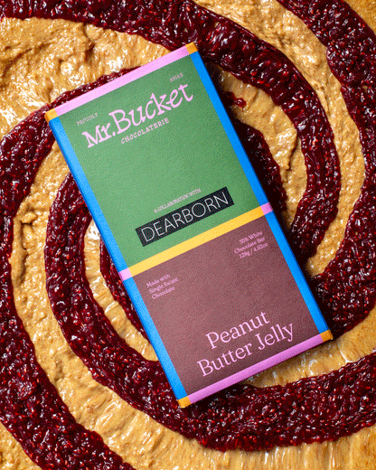 Mr. Bucket x Dearborn PBJ Collaboration Chocolate Bar