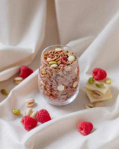 Pistachio, Raspberry and White Chocolate